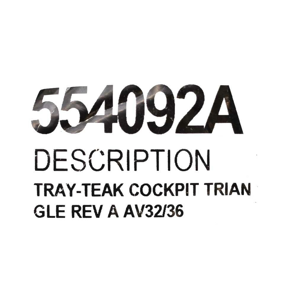 Aviara Boat Cockpit Triangle Panel 554092A | AV32 AV36 Teak