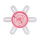 thumbnail image 2 of Lámpara de ventilador con casquillo E27, pequeña lámpara de ventilador de techo para sala de estar, balcón y dormitorio. Rosa, 2 of 6