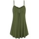 thumbnail image 1 of Camisola de tirantes finos plisada con cuello en V informal de verano para mujer Fokelyi WRHS-183-2, 1 of 1