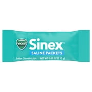 Vicks Sinex Saline Nasal Rinse + Packets, Nasal Decongestant for Sinus Relief, 30 Count