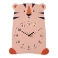 thumbnail image 1 of Reloj de pared de madera con un adorable animal de dibujos animados, ideal para la habitación de los niños. Un regalo perfecto. Tigre, 1 of 7