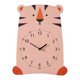 thumbnail image 1 of Reloj de pared de madera con dibujos de animales para habitación de niños, fácil de limpiar, adorable y único. Tigre, 1 of 7
