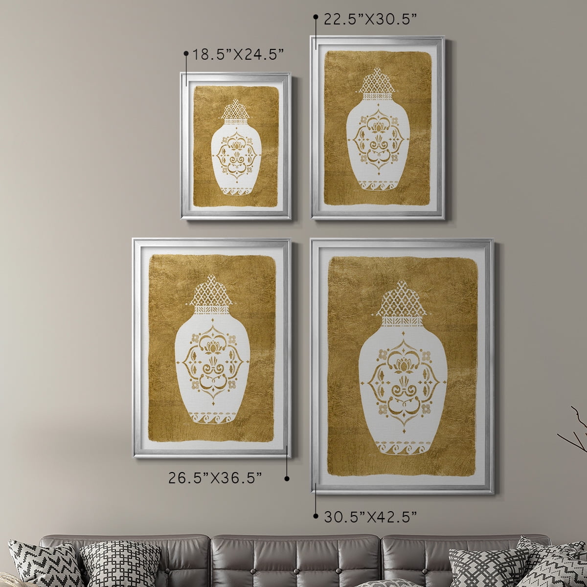 Golden Urn I Premium Classic Framed Print - Ready to Hang
