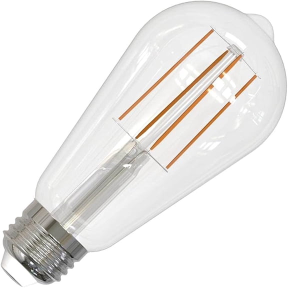 Good Bulb 7W LED ST18 Filament Bulb 2700K Warm White E26 Base, 800 Lumens , Dimmable, Clear Finish 4-Pack