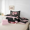 thumbnail image 6 of Castle Fairy Ribbon Bowknot Letter A 7-Piece Twin Bedding Set for Child Teens Adults, 6 of 8