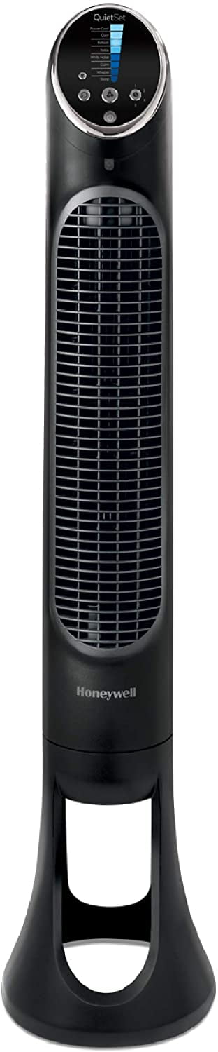 Black Digital Oscillating Tower Fan with Remote Control