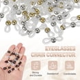 thumbnail image 4 of Eyeglass Chain End, 120 Pcs Round Eyeglass Chain Connector with Medium Box for Eyeglass Holder, White Gold/Silver, 4 of 7