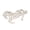 Silver, variant on Stylish Brooch Multifuntional Accessory Beautiful Horse Badge Brooch Perfect for Fashion Enthusiasts Present