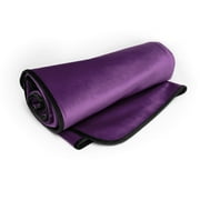 Liberator Fascinator Throw - Moisture-Proof Sensual Blanket - King Size, Microvelvet Aubergine