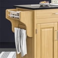 thumbnail image 4 of Hawthorne Collections 49" Wood Kitchen Cart with Granite Top in Natural/Black, 4 of 10