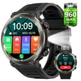 thumbnail image 2 of 2025 New Blackview W50pro Waterproof Smartwatch with LED Flashlight Emergenc Waterproof Automatic Watch Chronograph Luminous Stainless Steel Moon Phase, 2 of 9
