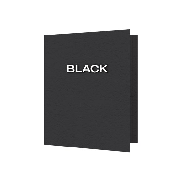 Oxford Chemises à Deux Pochettes avec Attaches, Noir, Format Lettre, 25 par Boîte (57706)