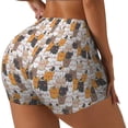 thumbnail image 2 of Kdxio Cute Cats Print Workout Shorts for Women Seamless Soft Smooth Gym Yoga Scrunch Active Shorts, 2 of 5