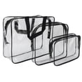 thumbnail image 2 of Clear Cosmetic Bag, Toiletry Bag   Waterproof Portable Convenient Practical PVC Material  For Outdoor For Hotel, 2 of 8