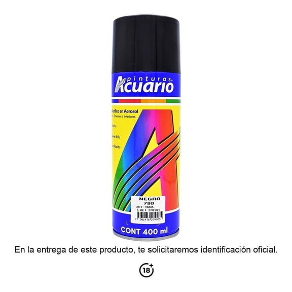 Pintura en Aerosol Acuario Negro 400 ml