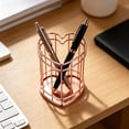 thumbnail image 4 of Metal Pen Holder Desk Organizer, Makeup Brushes Cup, Multi Purpose Pencil Storage Caddy For Home Office, Sleek And Sturdy Design (Multicolor ,10*8), 4 of 9