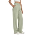 thumbnail image 3 of Fantaslook Womens Wide Leg Pants with Pockets High Waisted Casual Lounge Pants Work Office Pants, 3 of 8