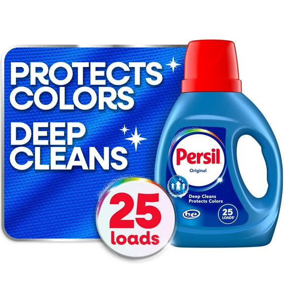 Persil Deep Clean Liquid Laundry Detergent, Original, 34 fl oz, 25 Loads