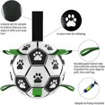 thumbnail image 4 of Juguetes para perros Balón de fútbol con correas, juguetes interactivos para perros para tira y afloja, regalos de cumpleaños para cachorros, juguete para tirar de perros, juguete de agua pa, 4 of 5