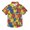 Colorful Pepper Food, variant on Dailycode Small Short Sleeve Button Down Shirts Colorful Pepper Food Casual Shirt 3-10 Years
