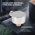 thumbnail image 5 of Wall Supply Elbow,Brass Round Wall Mount Shower Hose Connector-Silver, 5 of 5