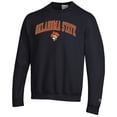 thumbnail image 2 of Men's-Champion  Black Oklahoma State Cowboys Arch Over Logo Pullover Sweatshirt, 2 of 3