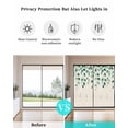 thumbnail image 4 of Window Privacy Film Green Leaves Stained Glass Window Film Decorative Sun Block Window Cover Retro Farmhouse Spring Natural Vines Window Clings Static Adhesive Sticker for Bathroom 35.4"x78.7", 4 of 7