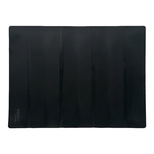 Ndcxsfigh Tapete para Mesa Acampada Tapete Plegable Al Calor para Barbacoa Picnic (negro)