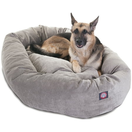 UPC: 0788995528531 | Majestic Pet | Villa Velvet Bagel Pet Bed For Dogs  Vintage  Extra Large