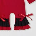 thumbnail image 5 of Newborn Baby Girl Football Outfit Game Day Rugby Long Sleeve Romper Ruffle Jumpsuit Infant Fall Winter Clothes, 5 of 7