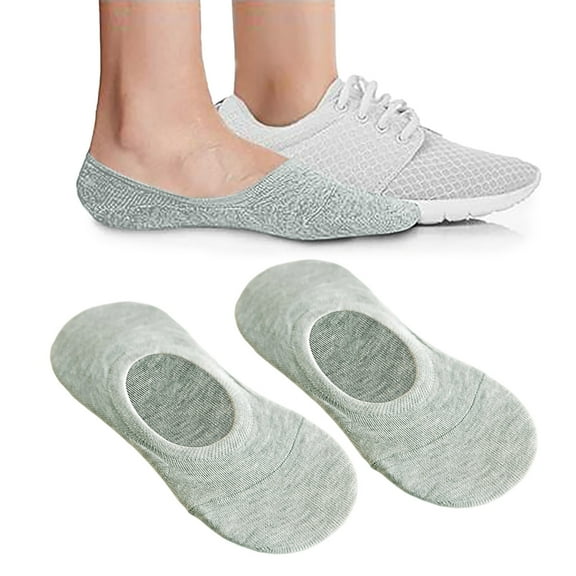 No Show Socks for Women Solid Color Non Slip Low Cut Socks Seamless Breathable Sports Casual Boat Socks
