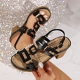 thumbnail image 2 of Lovskoo Bohemian Roman Wedge Sandals Women Round Toe Thick Platform Crisscross Ankle Strap Summer Beach Casual Shoes, 2 of 9
