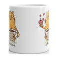 thumbnail image 3 of Cute Cat Coffee Break Cat Lovers Coffee Tea Ceramic Mug Office Work Cup Gift 15 oz, 3 of 3