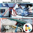 thumbnail image 2 of R1234yf to R134a Adapters, Quick Coupler Kit R1234yf Refrigerant Charging Kit, R134a to R1234yf High/Low Side Adapters for Charging, 2 of 3