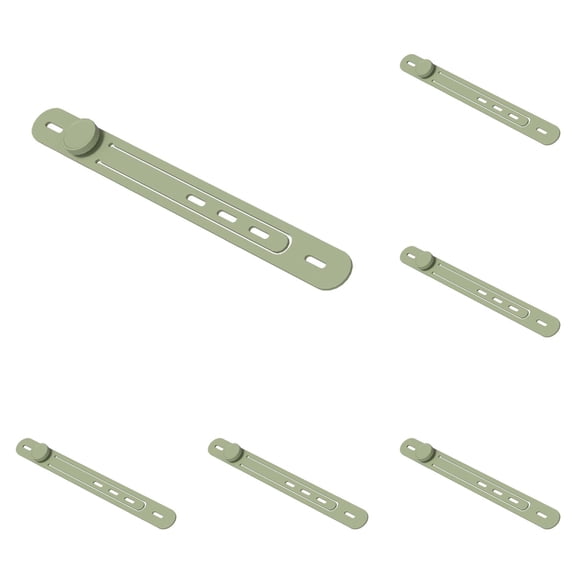 Silicone Cable Ties 5/10/15pc, 2026 Upgrade Reusable Elastic Cord Organizer Straps, Data Cable Organizer for Bundling Wires, Multipurpose Travel Cord Management Fasteners