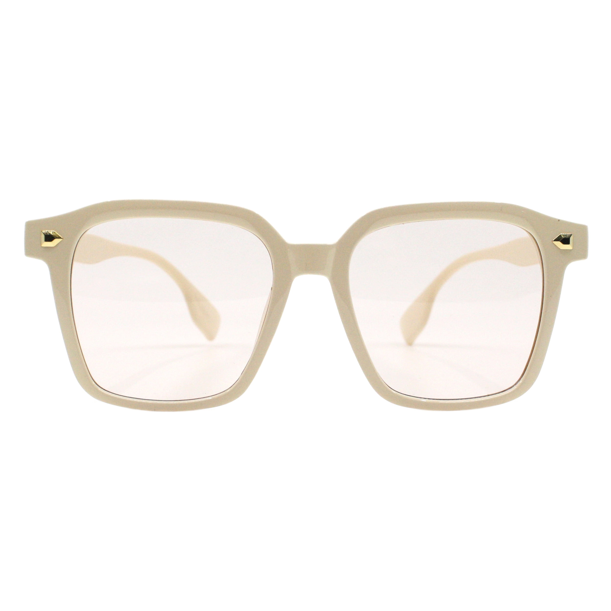Metal Retro Oversized Aviator Sunglasses Square Double Bridge Pilot Oversized Square Aviator Sunglasses - Gold Men main image 3