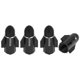 thumbnail image 1 of 4 Piezas Tapas de Válvula de Neumático Estilo Lanzador de Cohetes Cubiertas Decorativas de Polvo de Válvula de Neumático 7x28mm Aleación de Aluminio Negra, 1 of 1