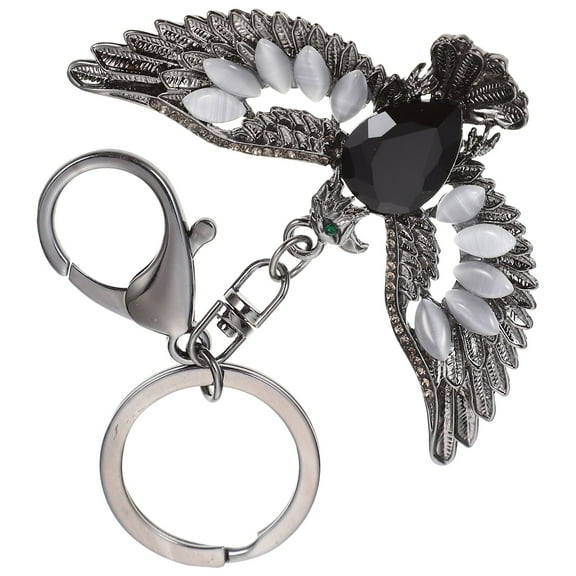LEORX Key Pendant Keychain Eagle Shaped 1Pcs Crystal Decorative for Bags Backpacks
