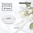 thumbnail image 3 of BokingOne Vintage White Velvet Ribbon, 3/8 Inch X 30Yds Single Face Velvet Ribbon for Gift Wrapping Home Wedding Party Decorations Arts Crafts, 3 of 7
