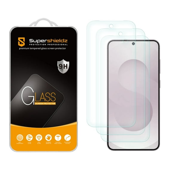(3 Pack) Supershieldz Designed for Samsung (Galaxy S25 Edge) Tempered Glass Screen Protector, Anti Scratch, Bubble Free