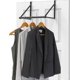thumbnail image 1 of 26-27 pleHouseware Over The Door Clothes Hanging Rod, Black Black, 1 of 1