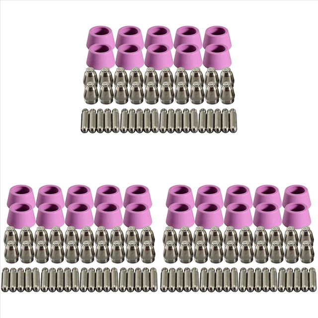 200 Piezas Consumibles de la Antorcha del Cortador de Plasma Kit de Tazas de Boquillas de para Cortadora de Plasma -60 SG-55 WSD-60 Fit CUT-60 LGK-60