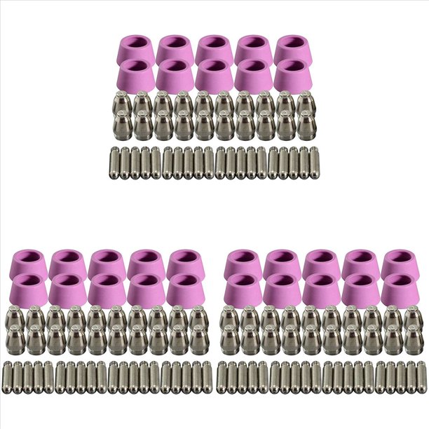 200 Piezas Consumibles de la Antorcha del Cortador de Plasma Kit de Tazas de Boquillas de para Cortadora de Plasma -60 SG-55 WSD-60 Fit CUT-60 LGK-60