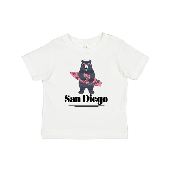 Inktastic San Diego Surfing Bear Girls Baby T-Shirt