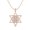 Rose Plated Silver, variant on 0.36 Cts Moonstone Open Star Valentines Day Gifts Pendant Necklace Dainty Charm 925 Sterling Silver