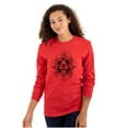 thumbnail image 3 of Triangle Eye Wheel Symbolic Spirit Plus Size Long Sleeve Graphic Tee Shirt Brisco Brands 3X, 3 of 5