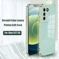 thumbnail image 4 of Silicona Suave A Prueba De Golpes TPU Cuadrado Chapado Multi Color Carcasa Para Vivo V27E V27 Pro V25e V25 X90 Plus Cubierta Trasera, 4 of 4