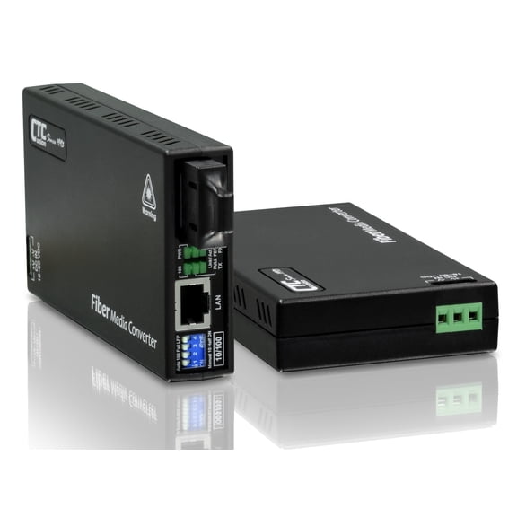 FMC-10-100-SC20B-DC48 Fast Ethernet single strand BiDi fiber media converter, SC 20Km B type, DC48V embedded PS