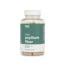 Daily Psyllium Husk Fiber Supplement by Pure for Men & Pure for Her | Digestive Regularity & Gut Health Support | Soluble Fiber Powder, 2,175mg Per Serving | 150 Capsules