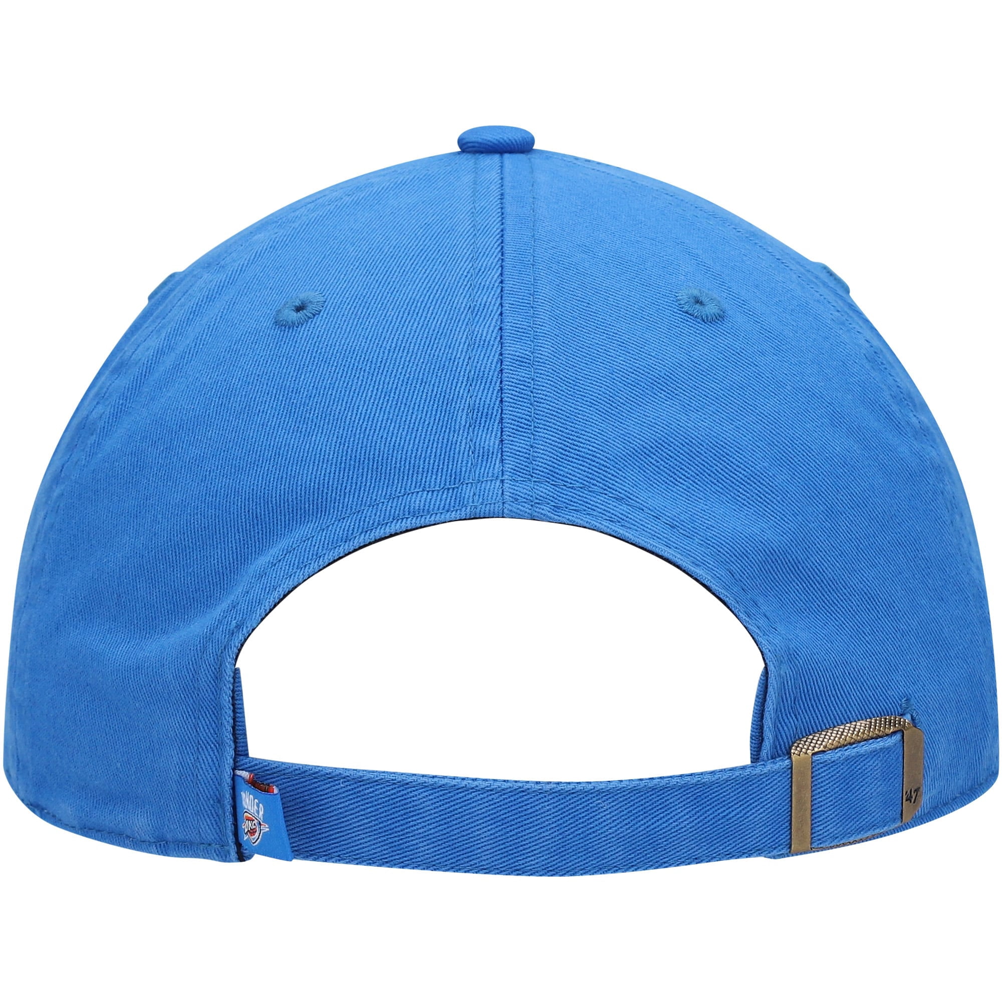 Men's '47  Blue Oklahoma City Thunder Core Logo Clean Up Adjustable Hat